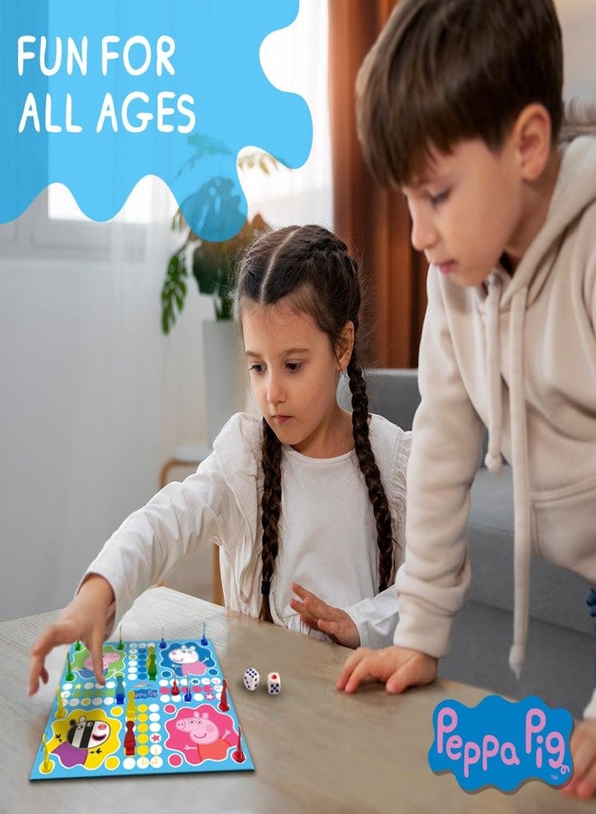 Wembley Peppa Pig Magnetic Ludo Board Game for Kids 2 in 1 Snake and Ladder Children's Games Family Fun Indoor Games Ideal for Birthday Gift - Image 4